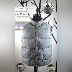 LL Bean. Puffer Vest.
Goose Down.
Size Medium
Used